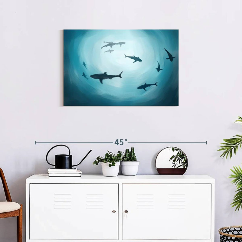 Shark Silhouette, 20" H x 30" W