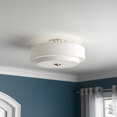 Konur Fabric Semi Flush Mount