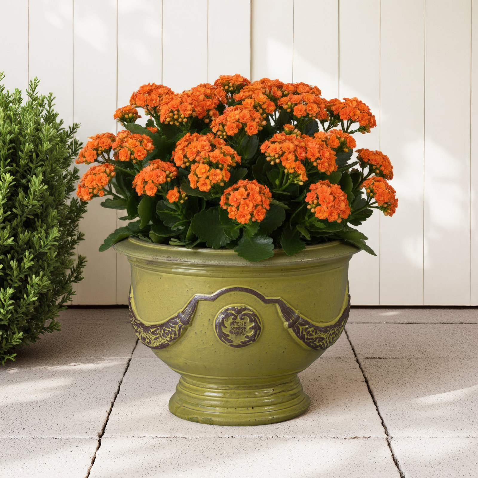 Anduze Ceramic Pot Planter, 20" H x 27" W x 27" D