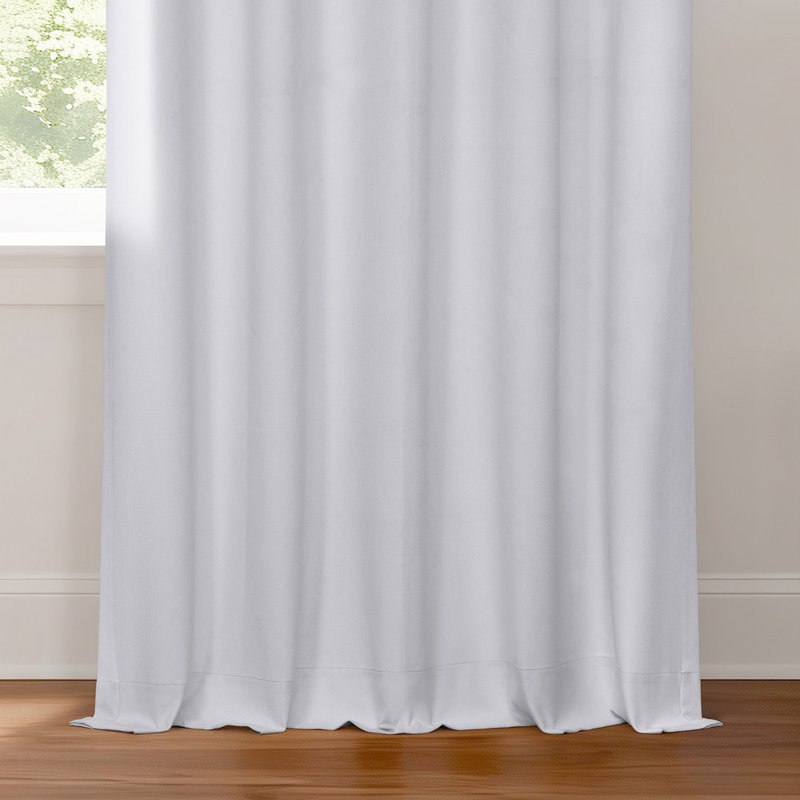 Panneau de rideau simple d'intérieur occultant Performance Linen Hotel, L 50 po x L 84 po, Blanc