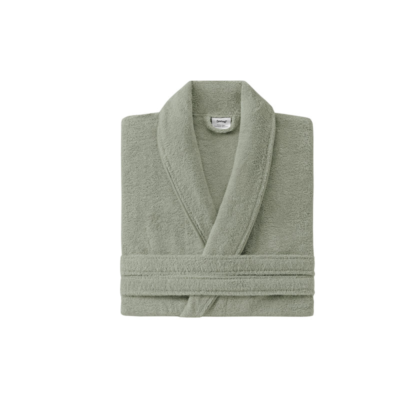 Peignoir mi-mollet en coton avec poches Labarbera, G / TG, Vert