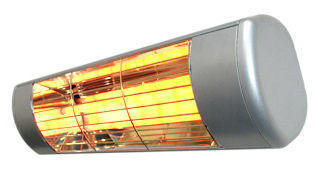 Electric Ceiling Mounted Patio Heater, Silver
