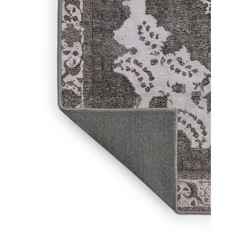 Tapis oriental beige / noir Diran, Rectangle 5 pi x 7 pi