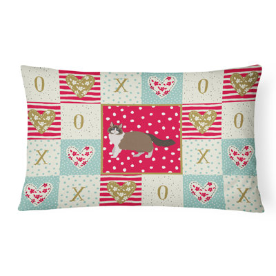  Coussin d'extérieur rectangulaire Ragdoll # 1 Cat Love