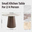 Petite table de salle à manger Bobrow 39 "/ 43" pour 2/4 personnes-987136917-999746176-999746183
