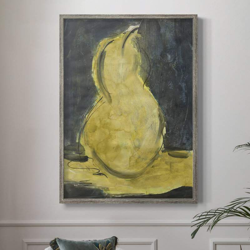Reproduction encadrée Urban Pear II - bois massif, H 11 po x l 9 po