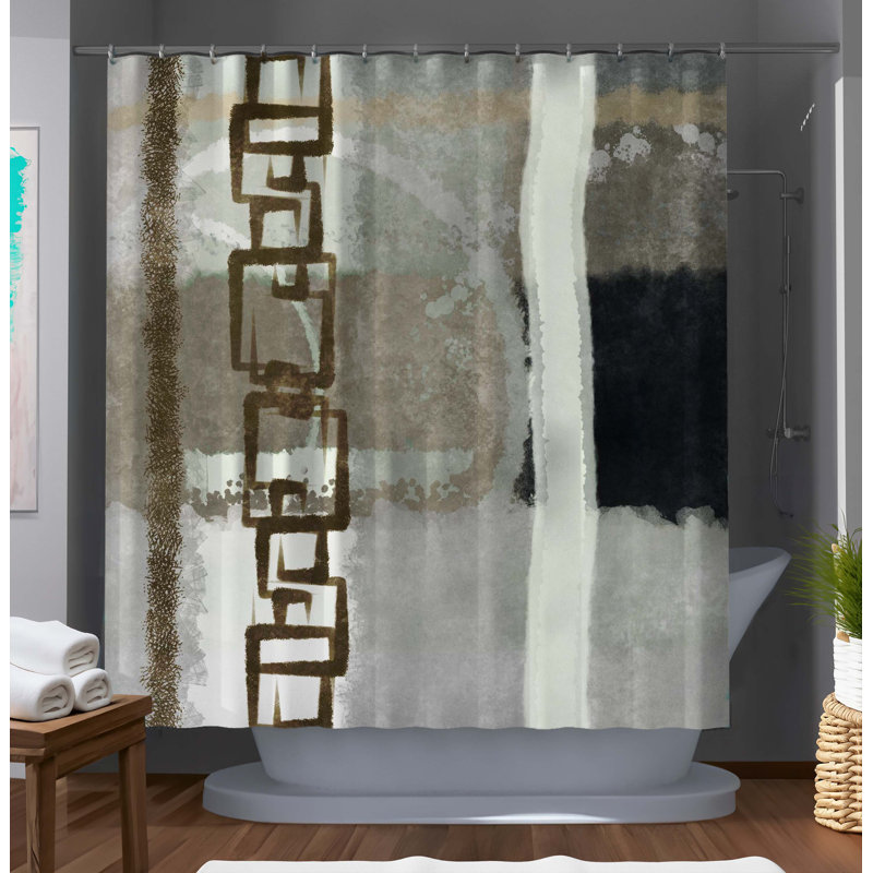 Rideau de douche glamour en plomb