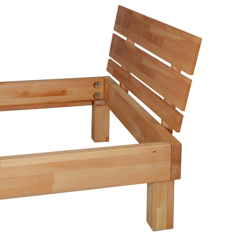 Solid wood bed Orson, 98 x 200 cm