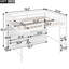 Lit mezzanine double blanc avec 8 espaces de rangement et - Ajoutez du charme aux tablettes ouvertes de votre chambre à coucher, ce qui rend les chambres plus attrayantes-296328028