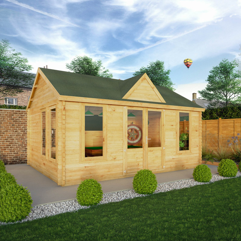 Mercia 17ft x 13ft Clock Tower Log Cabin