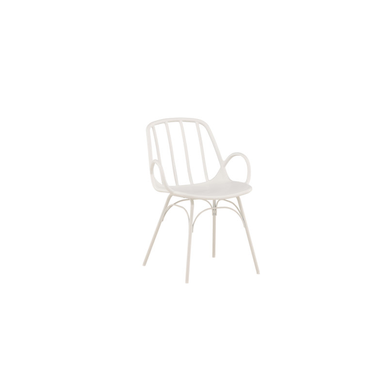 Burnam 46cm H Cantilever Chair, White