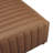 Attina Harland Faux Leather Square Coffee Table/Ottoman, Vintage Cider