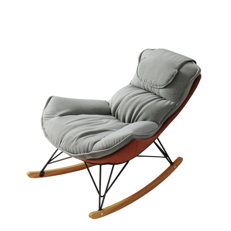 Modern Leisure Sofa Single Rocchair Luxury Sofa Chair Balcony Leisure Area Single Chair Upholstered Chair, Light Green