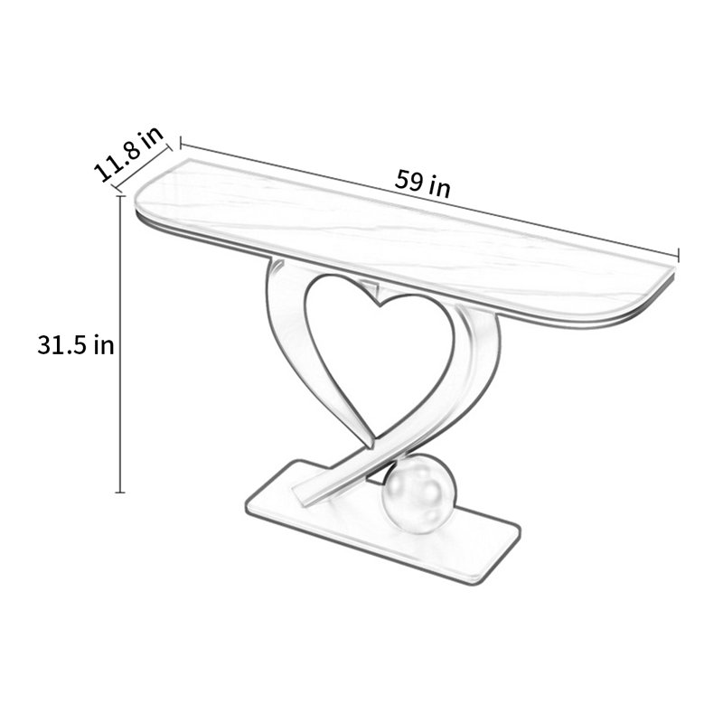 Console, H 31,5 po x l 59 po x P 11,8 po