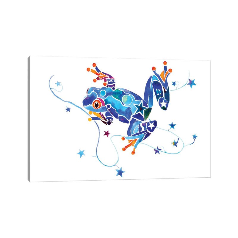 Frog X by Jo Lynch - Wrapped Canvas Gallery-Wrapped Canvas Giclée, 20.32cm H x 30.48cm W