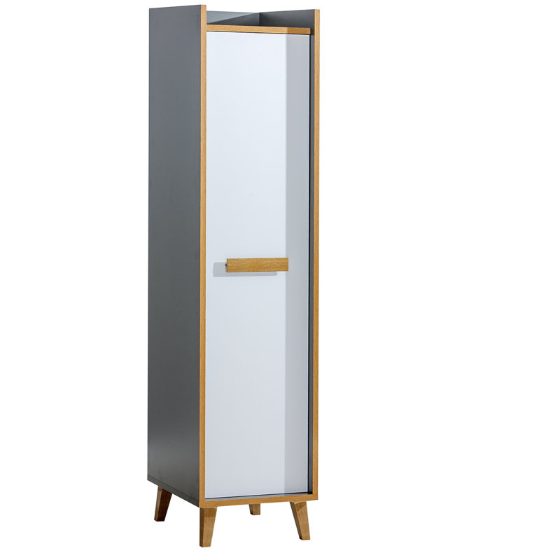 Genebern 1 Door Manufactured Wood Wardrobe