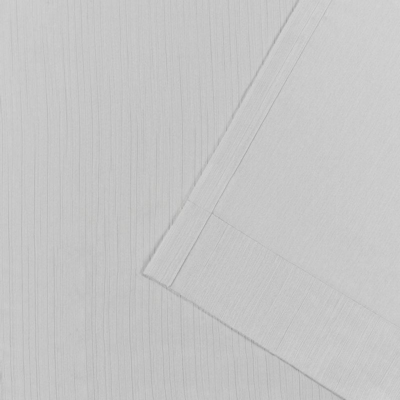 Panneau de rideau transparent avec passe-tringle Lauren Ralph Lauren Coralina, Argent, l 50" x L 84"