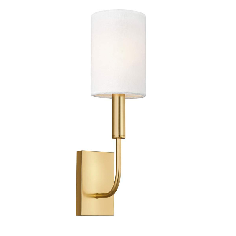 Reign Armed Sconce, Burnished Brass