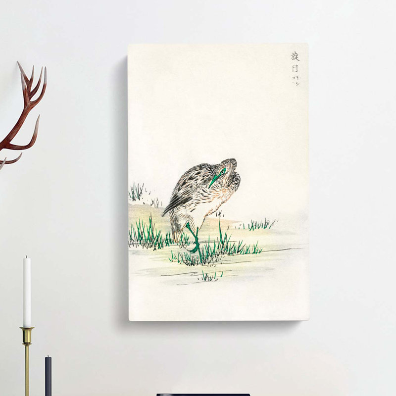 Chinese Little Bittern Bird by Numata Kashu - Wrapped Canvas Painting Print, 60cm H x 40cm W x 3cm D