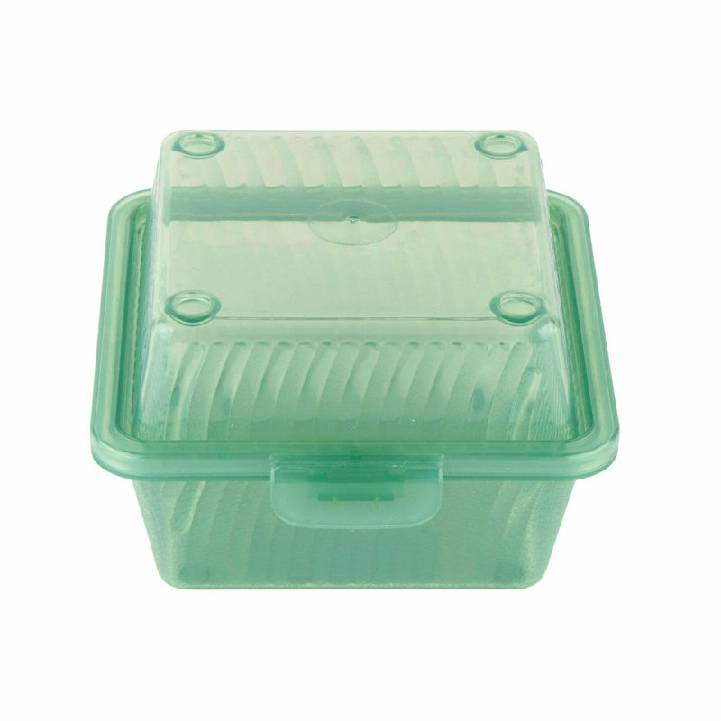 Contenant alimentaire à emporter simple GET, 4,75 po x 4,75 po (ensemble de 12), Vert