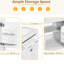 Armoire de salle de bain 60 po avec lavabo double et lavabo en céramique-80248690