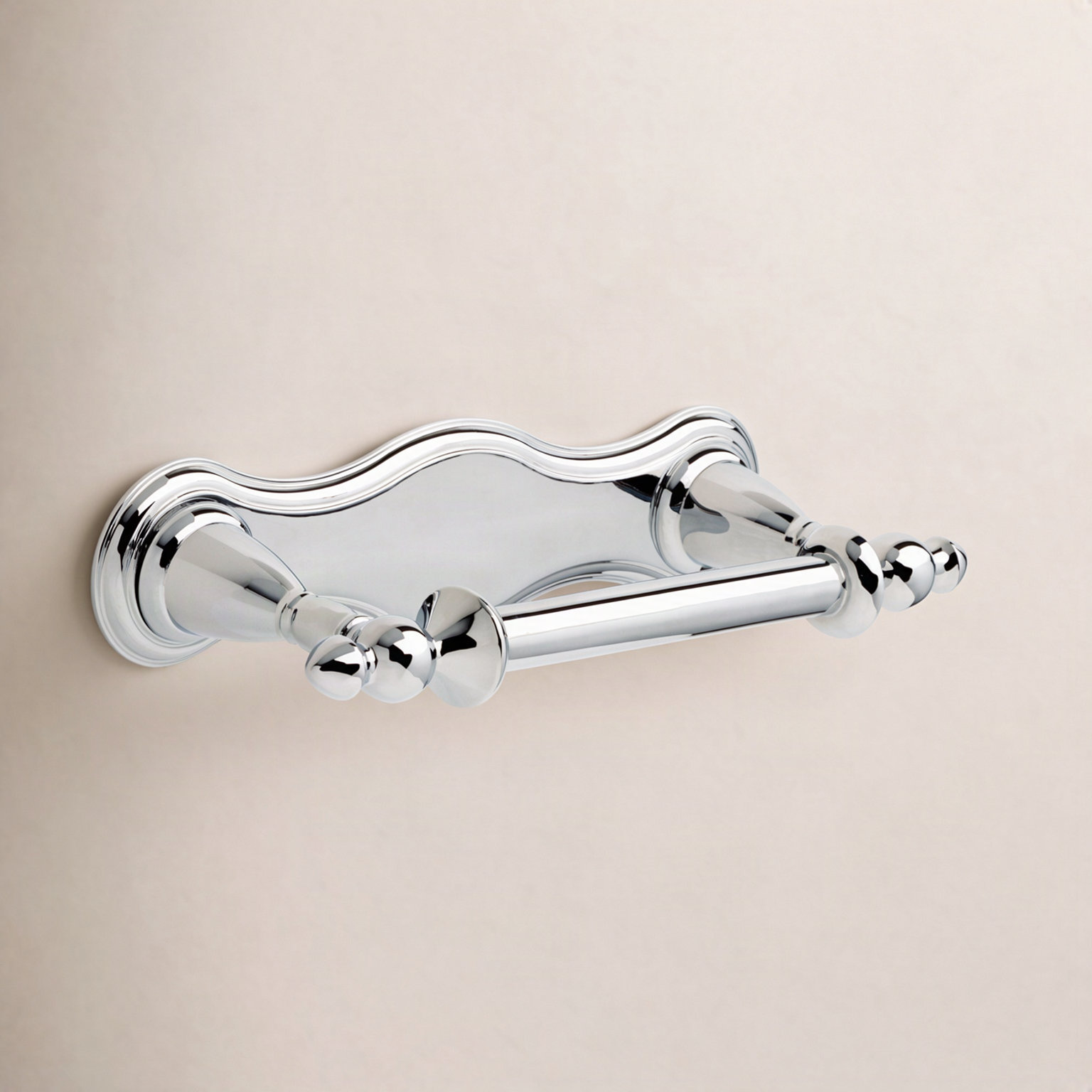 Victorian Toilet Paper Holder, Chrome