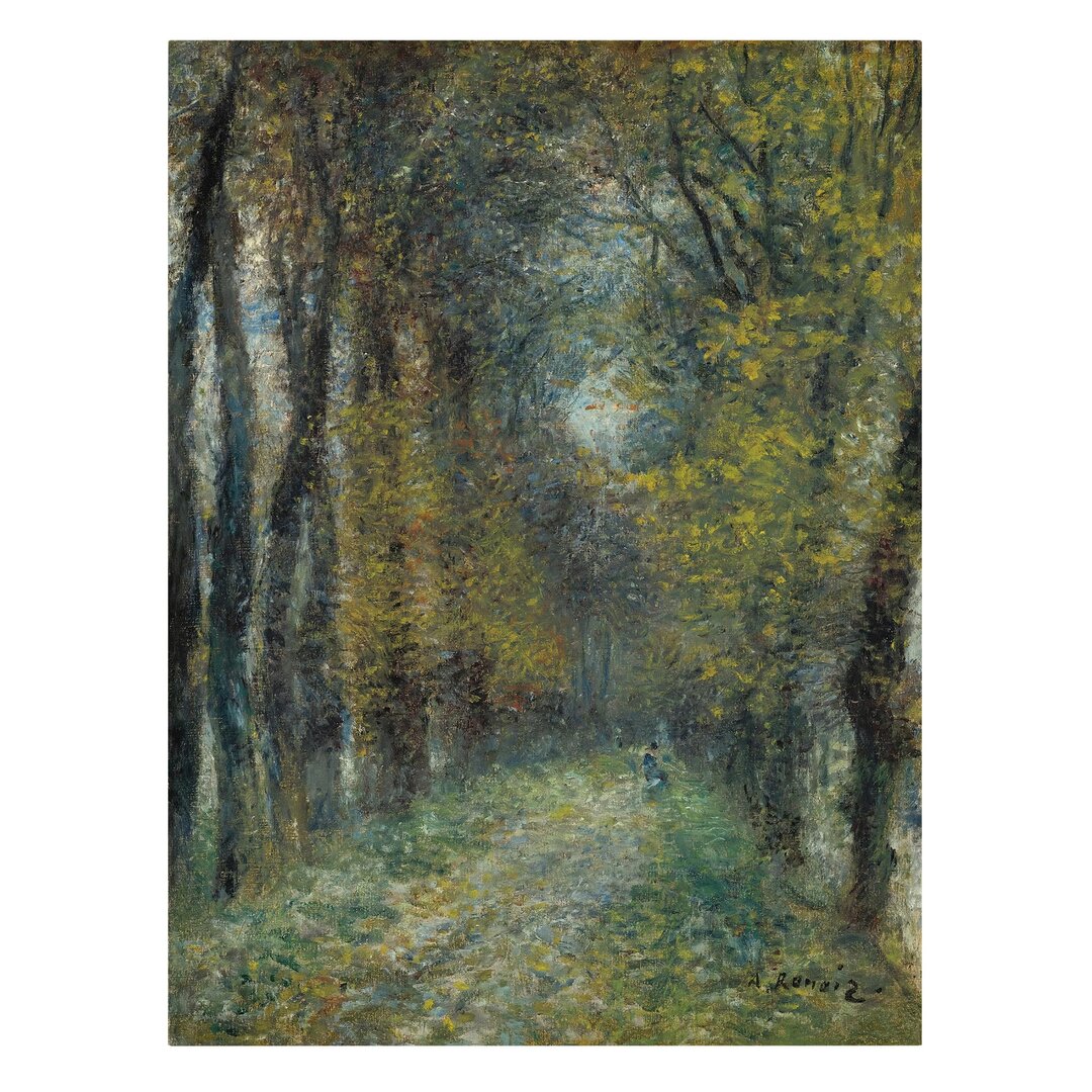 Leinwandbild Die Allee von Auguste Renoir