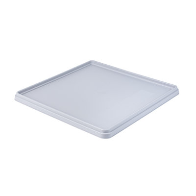  Housse pour support en polypropylène gris 19,69 po x 19,69 po x 1,38 po Clean Tek Professional pour support en verre - support en verre vendu séparément, pour les restaurants et les bars