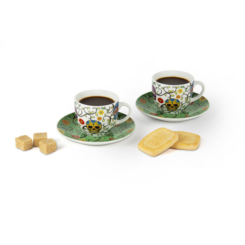 Calavera Porcelain Espresso Cup