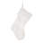 21"L White Plush Christmas Stocking