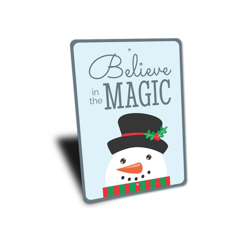 Panneau en aluminium «Believe In The Magic», H 18 po x l 12 po x P 0,06 po