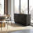 Hargett 4-Door Sideboard with Textured Semi-Circle Fronts & Adjustable Shelves-130060994