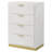 Florenz 4-drawer Bedroom Chest White-1310603339
