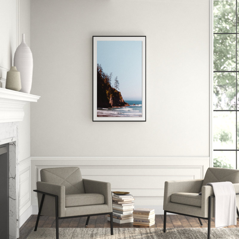 Seaside Print by Eric Muhr, Black, 48" H x 30" W x 2.5" D