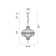 Gegam 3 - Light Dimmable Globe Chandelier