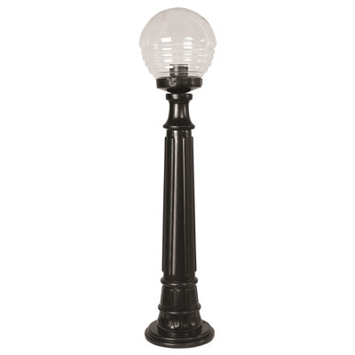 Lampadaire noir câblé à 1 lumière de 35 po H Aarjan (double)