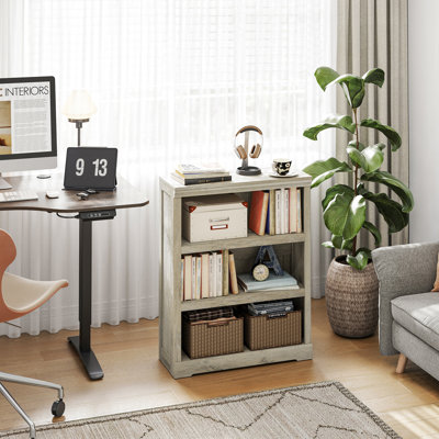 Bibliothèque standard en bois d'ingénierie avec tablettes réglables Breccan