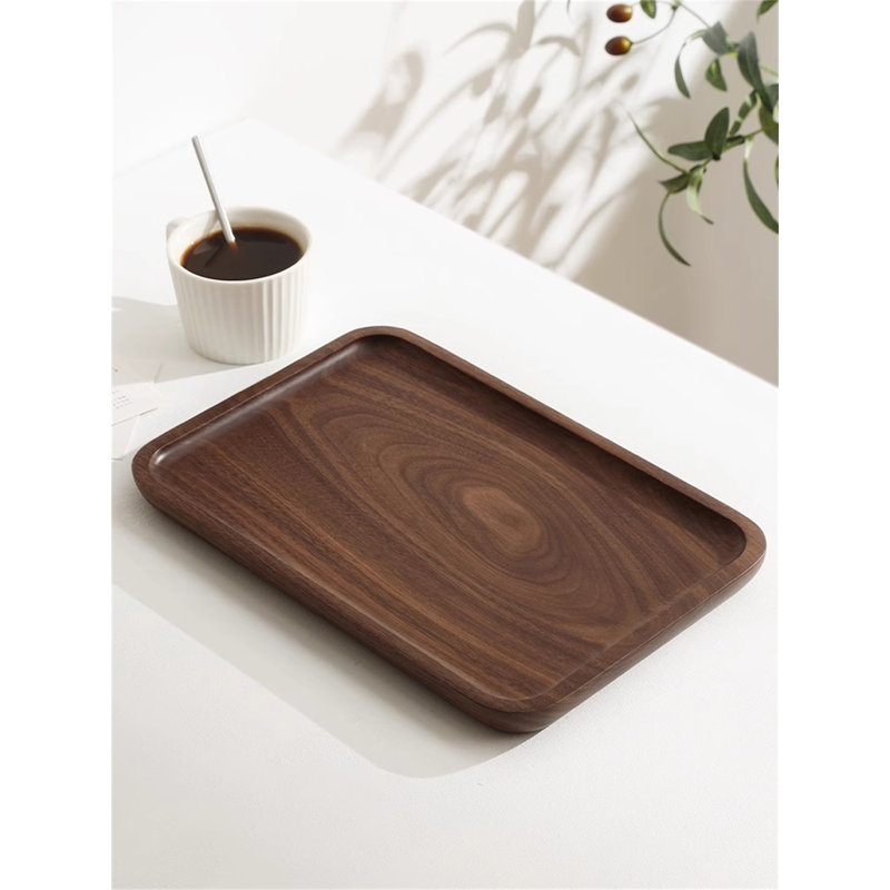 Johaan Wood Tray, 0.79" H x 9.84" W x 7.09" D