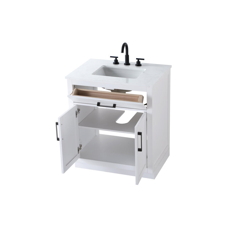 Ahner 30 inch Single Bathroom Vanity, White