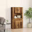 Highboard With Drawer 80 X 33 X 150 Cm Engineered Wood-1865373938
