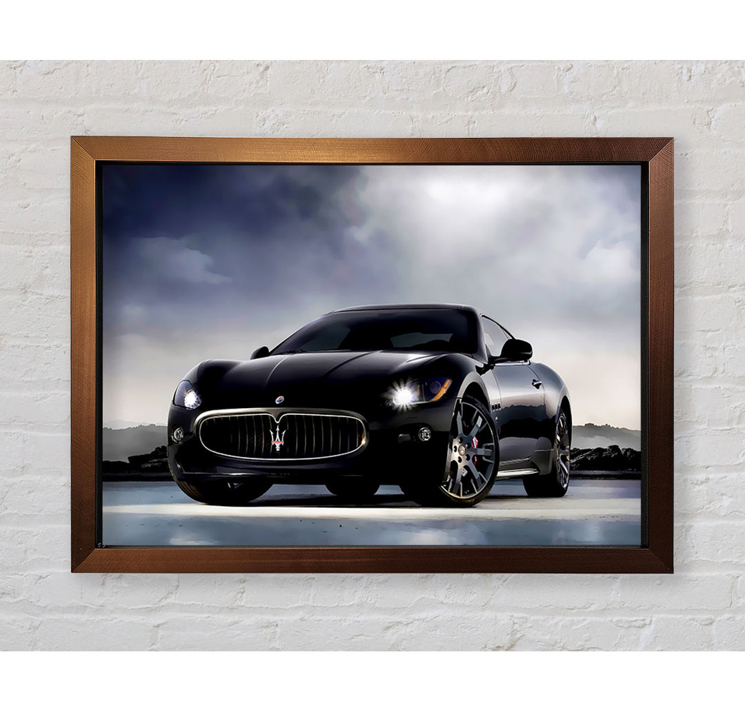 Maserati Black Beauty Gerahmter Druck