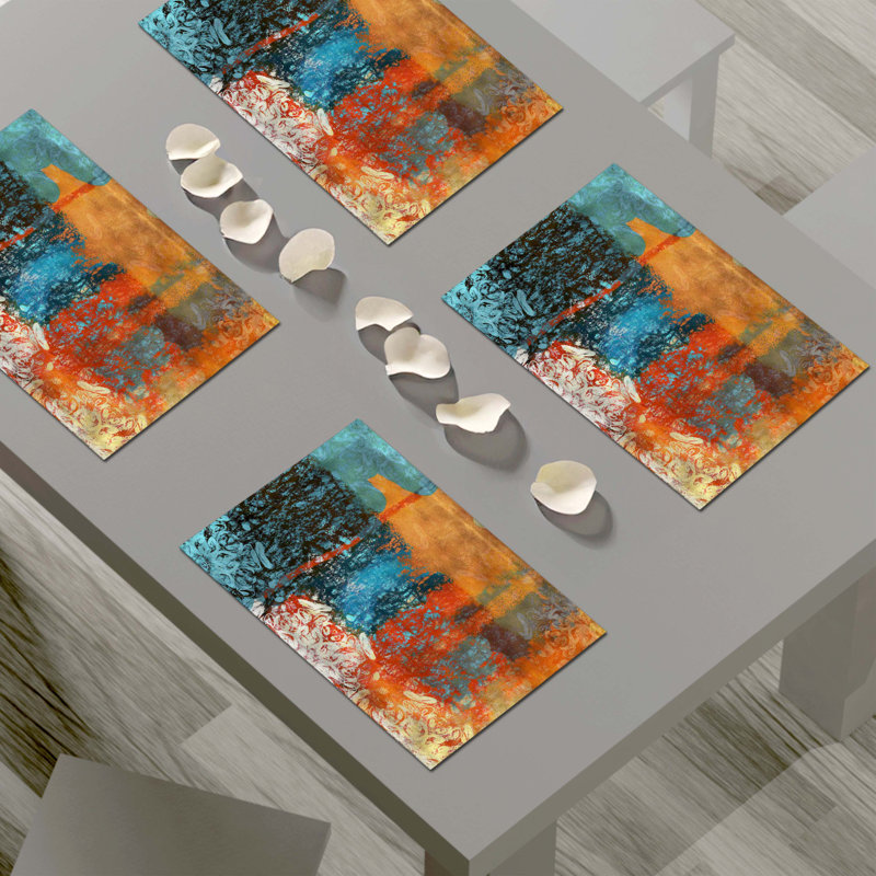 Napperon abstrait en polyester