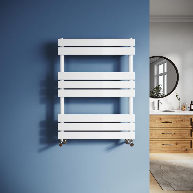 Bjarney 8 Wall Towel Rack, White