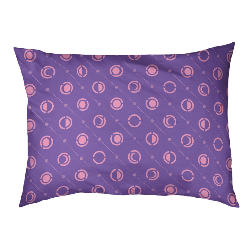Coussin d’extérieur pour chien moon phases Chenault, Moyen (l 40 po x P 6,5 po x H 30 po), Mauve / Rose