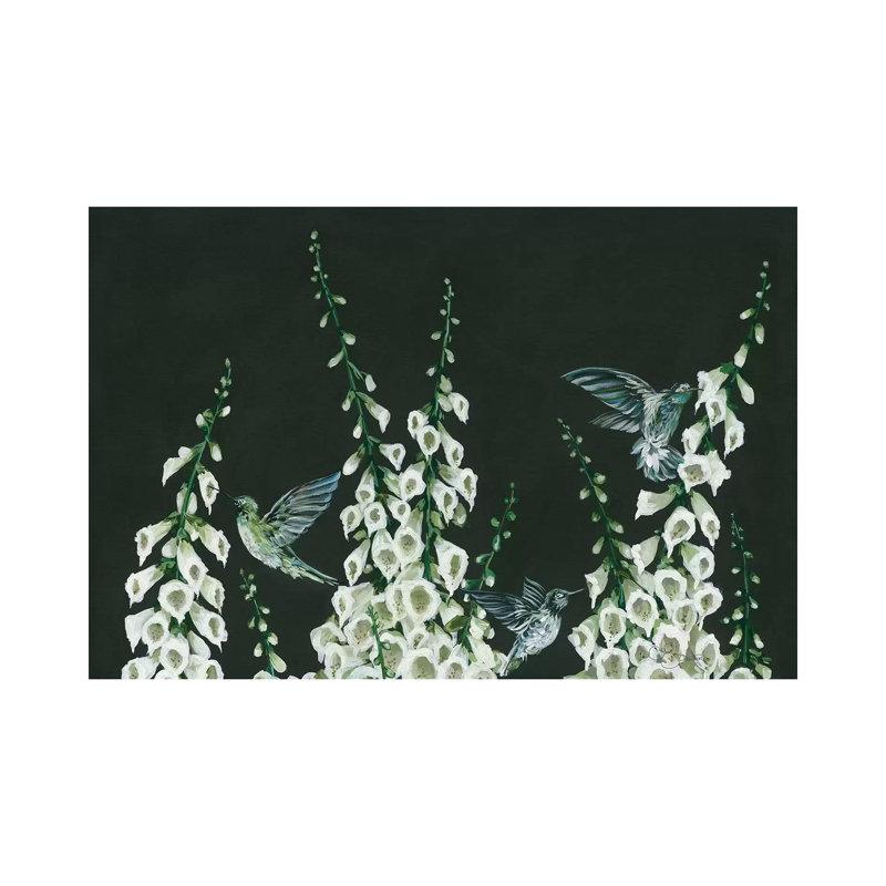 Colibris par Hollihocks, reproduction d'art, Aucun mat, Toile tendue, H 32 po x l 48 po x 1,5 po