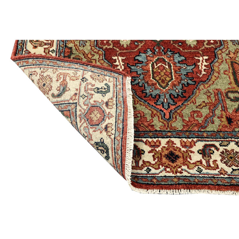 Hand Knotted Wool Oriental Area Rug, Runner 2'6" x 14'