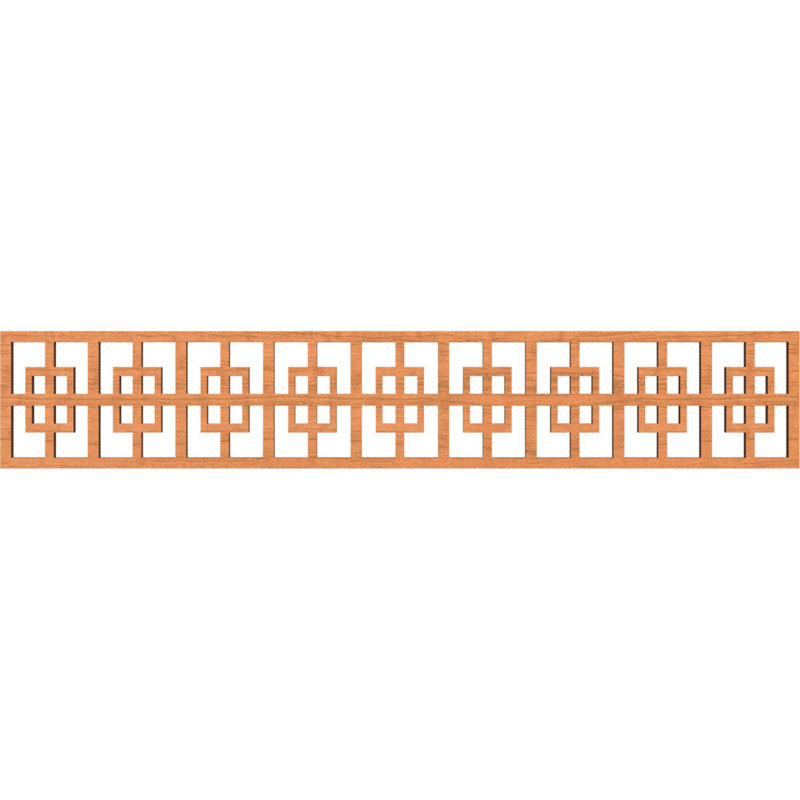 Moulure de chantournage Cambridge, Cerisier, H 8 po x l 46,625 po x P 0,375 po