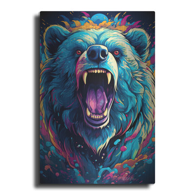 Millwood Pines 'Dmt Art Bear' by Momart Metal Wall Art