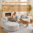Boneless Modular L-Shaped Sectional Cloud Sofa for Living Room – Modern Minimalist Couch with Customizable Configuration Options-1871385131