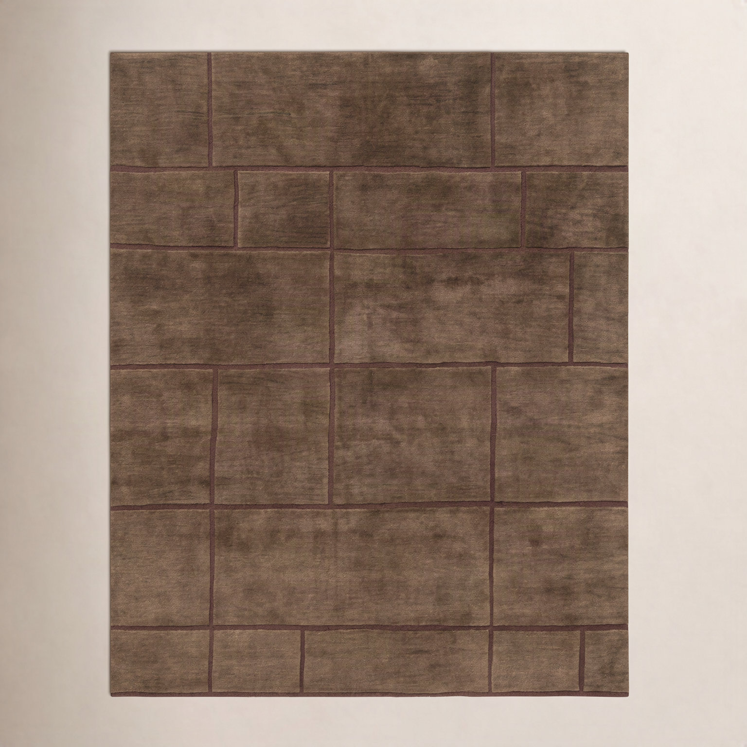 Hand-Tufted Wool Rug, Brown, 3'x5'